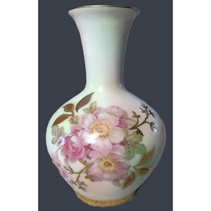 Antique Petite Cabinet Vase - Wild Rose - Bavaria Schumann Arzberg Germany
